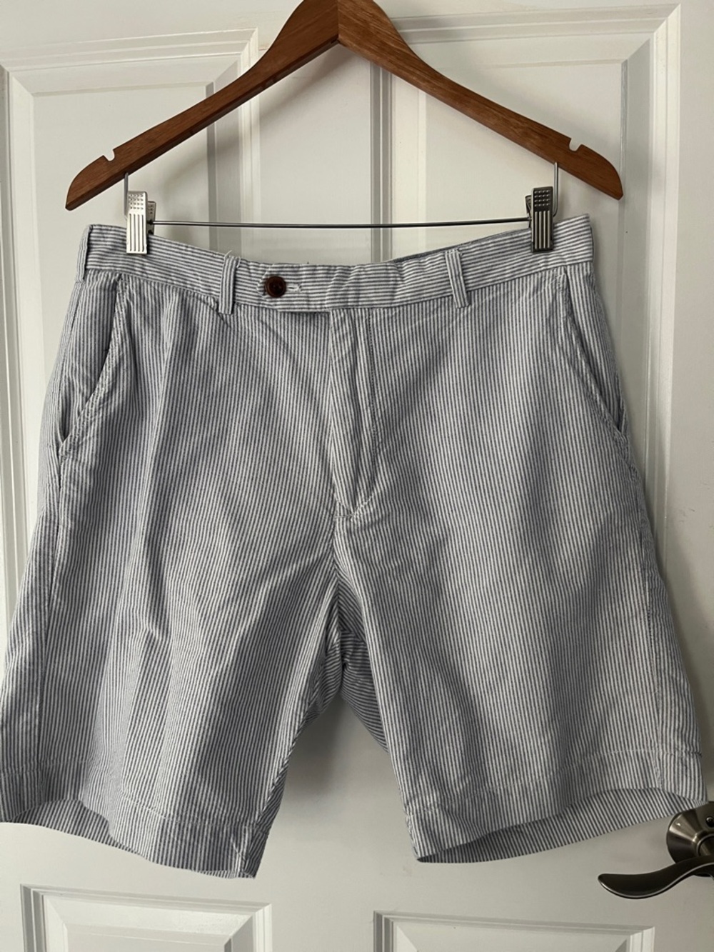 AMERICAN HERITAGE Dawson and Brooks Mens Shorts Pinstripe Size 34,Inseam 9”